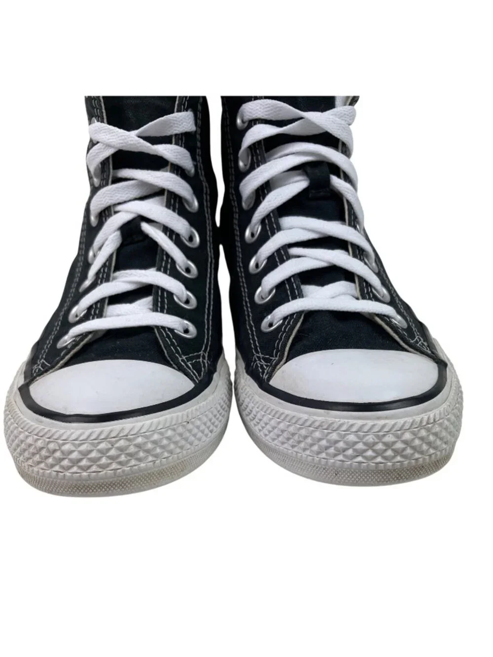 Converse Chuck Taylor All Star Hi Black White Sneakers Shoes Mens 7 Womens 9